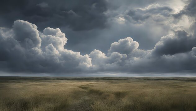 Thunderstorm in Steppe
