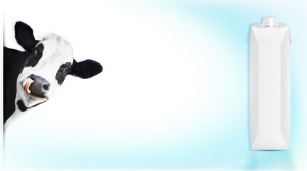 Cow Milk Poster Design Bottle