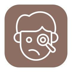 Inquisitive icon vector image. Can be used for Human Emotions.