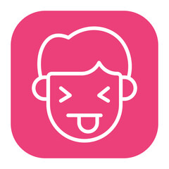 Playful icon vector image. Can be used for Human Emotions.