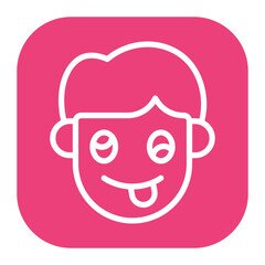 Obraz premium Silly icon vector image. Can be used for Human Emotions.