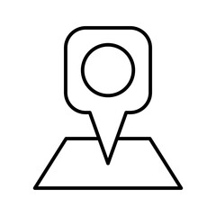Location pin icon. Map pin place marker. Location icon.