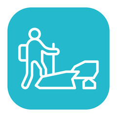 Hiker icon vector image. Can be used for Urban Tribes.