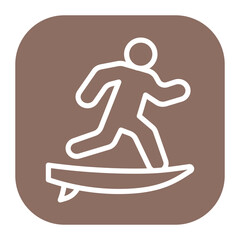 Surfer icon vector image. Can be used for Urban Tribes.