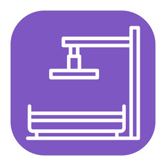 Raft icon vector image. Can be used for 3d Printing.