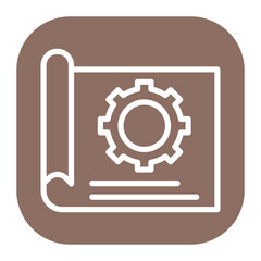 Technical Draft icon vector image. Can be used for Engineer in Mechanics.