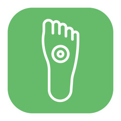 Foot Pain icon vector image. Can be used for Body Ache.