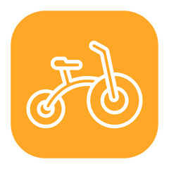 Tricycle icon vector image. Can be used for Raising Children.