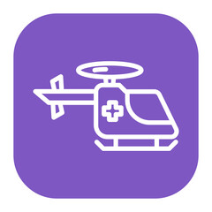Rescue Chopper icon vector image. Can be used for Rescue And Response.