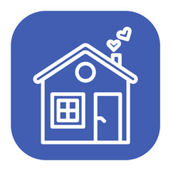 Dream Home icon vector image. Can be used for Retirement.