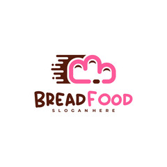 Fast Bread logo vector template, Creative Bread logo design concepts