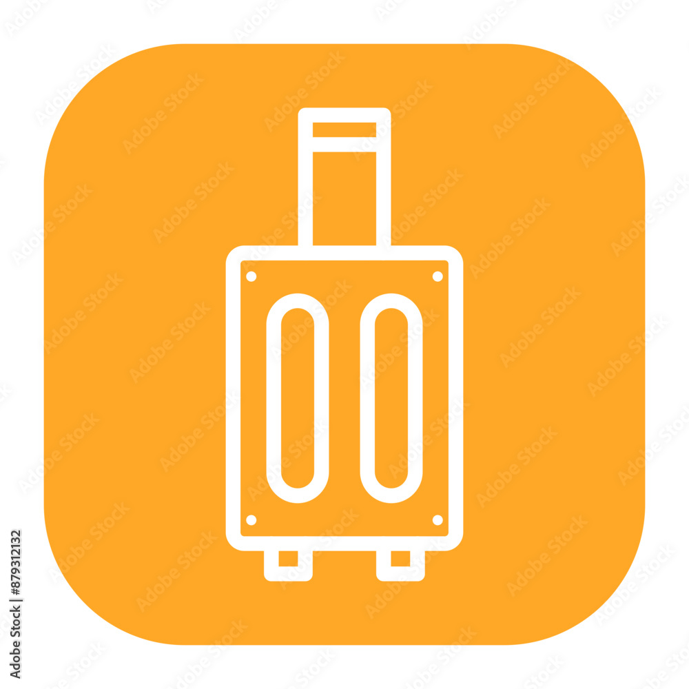 Poster Travel Suitcase icon vector image. Can be used for Retirement.