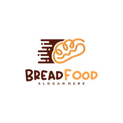 Fast Bread logo vector template, Creative Bread logo design concepts