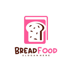 Bread Book logo vector template, Creative Bread logo design concepts
