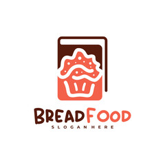 Bread Book logo vector template, Creative Bread logo design concepts