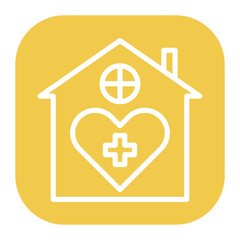 Home Visit icon vector image. Can be used for Psychiatric Hospitals.