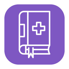 Patient Education Book icon vector image. Can be used for Psychiatric Hospitals.