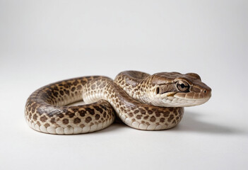 Obraz premium Snake, isolated on a white background in commercial photography