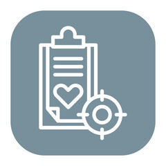 Relationship Goals icon vector image. Can be used for Dating App.