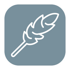 Kingdom Feather icon vector image. Can be used for Empire.