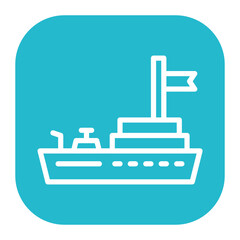 Kingdom Frigate icon vector image. Can be used for Empire.