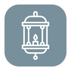 Kingdom Lantern icon vector image. Can be used for Empire.