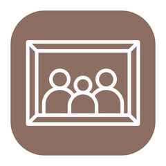 Family Portrait icon vector image. Can be used for Anniversary.