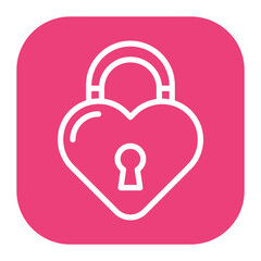 Love Lock icon vector image. Can be used for Anniversary.