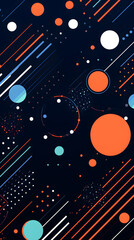 Digital futuristic elements graphics poster mobile phone background