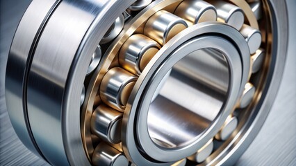 High-precision self-aligning bearing with advanced lubrication system minimizes friction and maximizes efficiency in industrial machinery and mechanical systems.