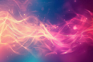 close up horizontal glowing illustration of abstract waves background