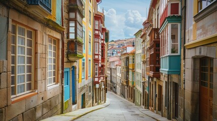 Fototapeta premium Cultural city of Galicia Designed by an American architect