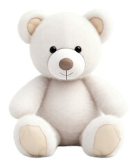 Obraz premium PNG Teddy bear plush white toy.