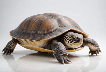 Obraz premium Sea turtle, isolated on a white background in commercial photography