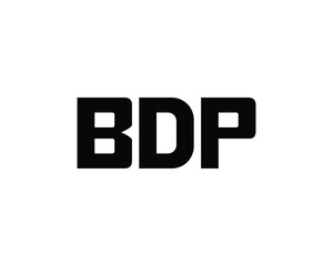 BDP logo design vector template. BDP logo design.
