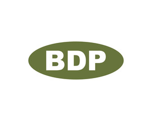 BDP logo design vector template. BDP logo design.