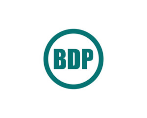 BDP logo design vector template. BDP logo design.