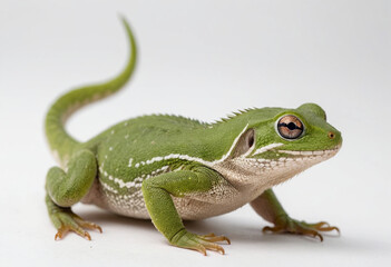 Lizard, isolated on a white background in commercial photography