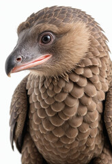 Fototapeta premium Pangolin, isolated on a white background in commercial photography