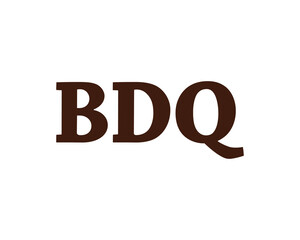 BDQ logo design vector template. BDQ logo design.
