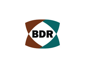BDR logo design vector template. BDR logo design.