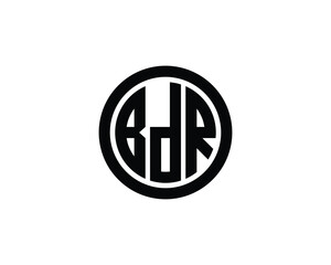 BDR logo design vector template. BDR logo design.