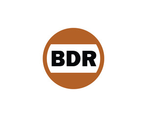 BDR logo design vector template. BDR logo design.