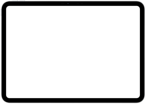 iPad Pro 11 - M4 - Silver - Landscape, New ipad pro by Apple Inc. Screen tablet transparent PNG