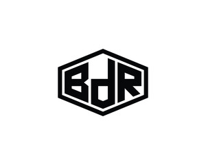 BDR logo design vector template. BDR logo design.