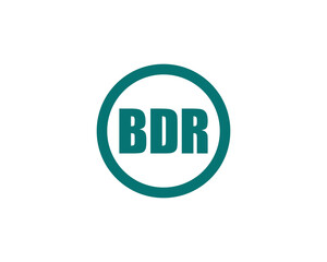 BDR logo design vector template. BDR logo design.