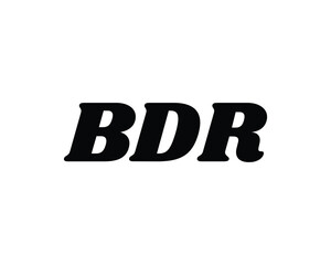 BDR logo design vector template. BDR logo design.