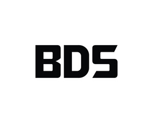 BDS logo design vector template. BDS logo design.