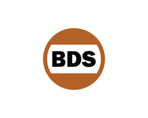 BDS logo design vector template. BDS logo design.