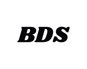 BDS logo design vector template. BDS logo design.